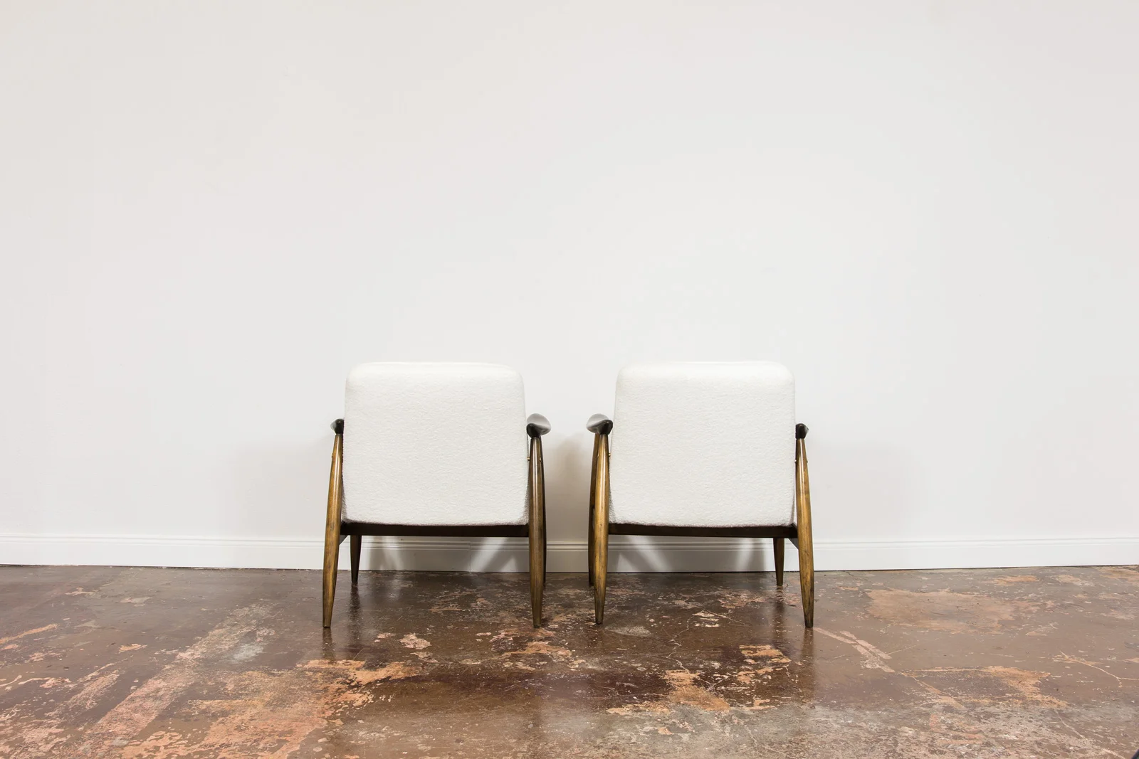 Pair of GFM-87 Armchairs Designed by Juliusz Kędziorek, Gościcińska Fabryka Mebli, Poland, 1960s