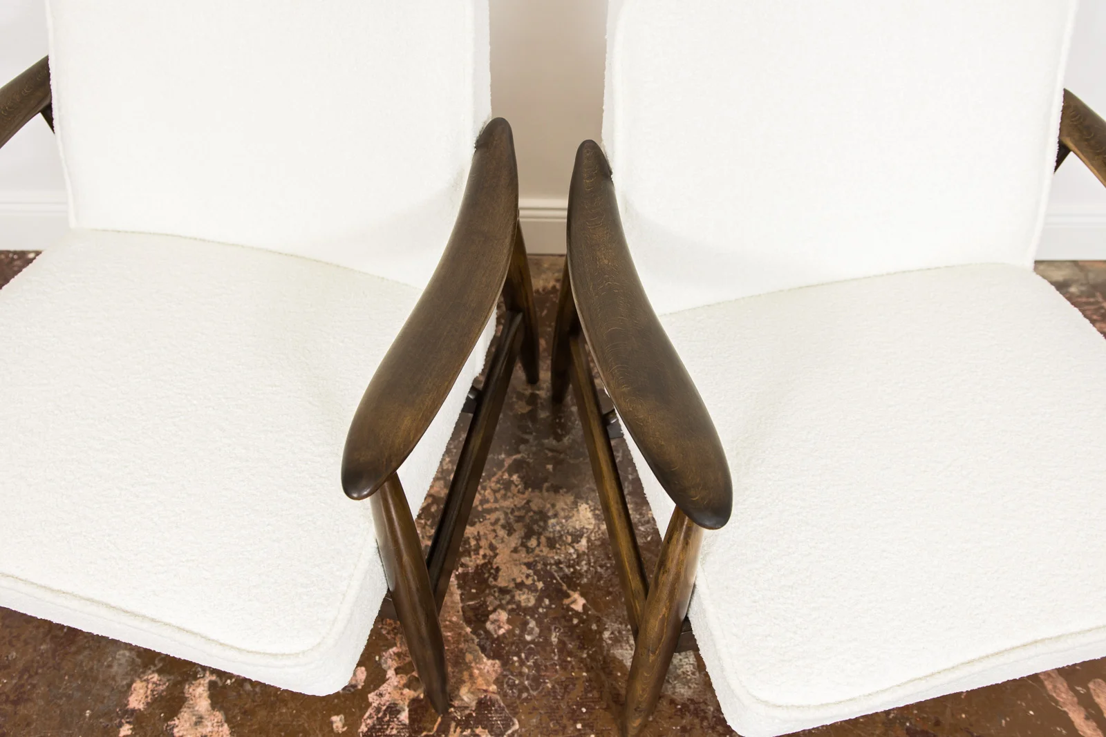 Pair of GFM-87 Armchairs Designed by Juliusz Kędziorek, Gościcińska Fabryka Mebli, Poland, 1960s