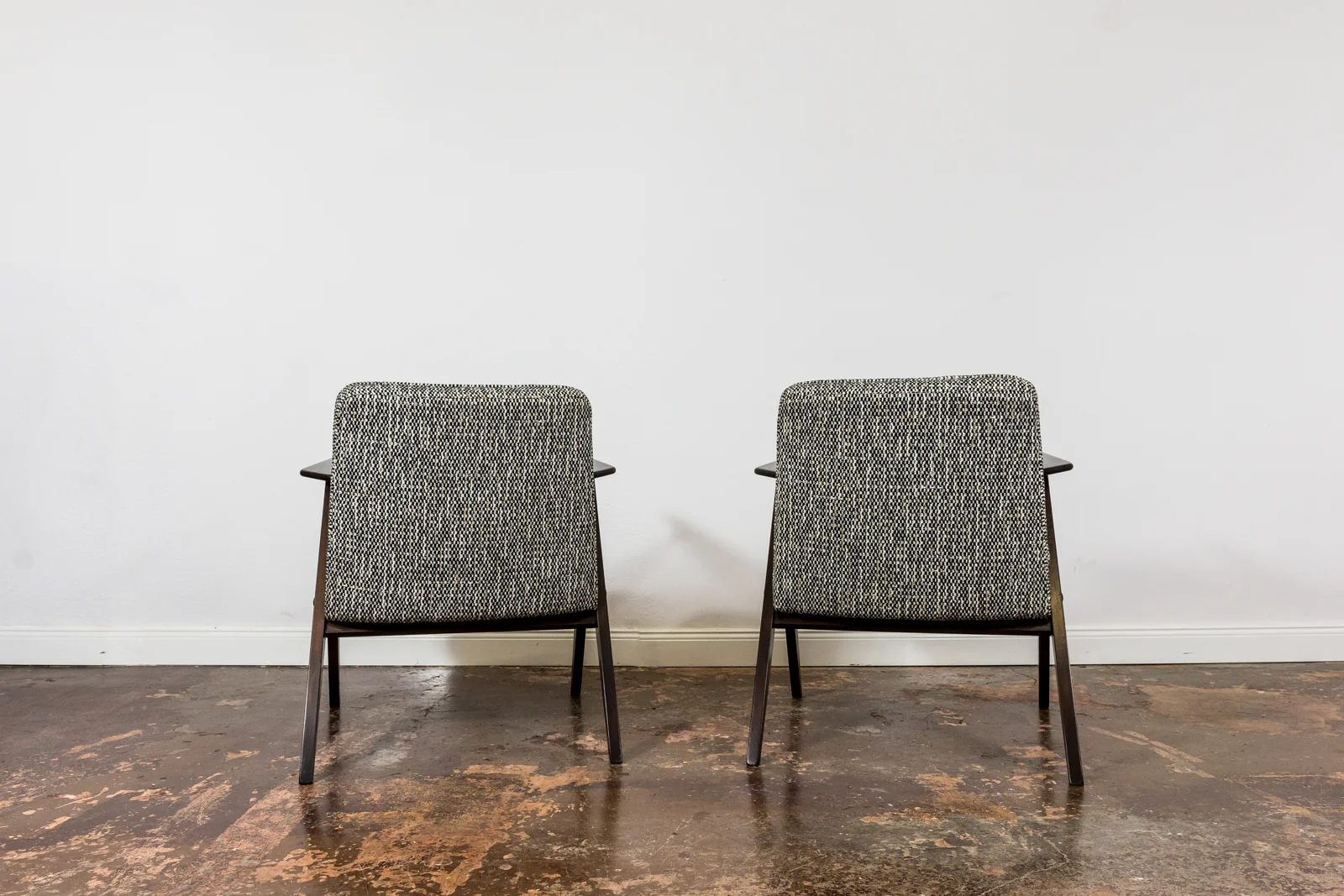 Pair of “Bunny” type 300-177 armchairs, Dolnośląska Fabryka Mebli, Poland, 1970s