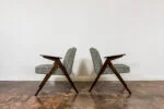 Pair of “Bunny” type 300-177 armchairs, Dolnośląska Fabryka Mebli, Poland, 1970s