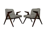Pair of “Bunny” type 300-177 armchairs, Dolnośląska Fabryka Mebli, Poland, 1970s