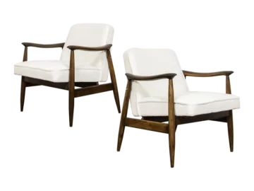 Pair of GFM-87 Armchairs Designed by Juliusz Kędziorek, Gościcińska Fabryka Mebli, Poland, 1960s