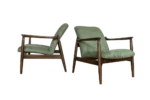 Pair of GFM-64 armchairs designed by Edmund Homa, Gościcińska Fabryka Mebli, Poland, 1960s