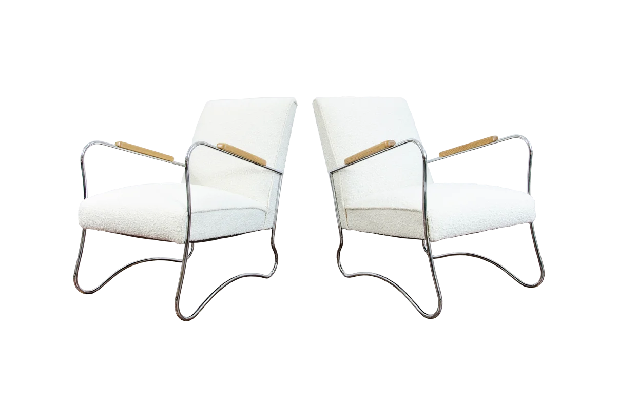 Pair of Armchairs, Fabryka Mebli Wschód, Zadziele, 1950s