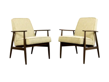 Pair of armchairs, Type 300-190, designed by H. Lis, Dolnośląska Fabryka Mebli, Poland, 1970s