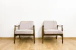 Pair of GFM-87 Armchairs by Juliusz Kędziorek, Gościcińska Fabryka Mebli, Poland, 1960s