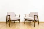 Pair of GFM-87 Armchairs by Juliusz Kędziorek, Gościcińska Fabryka Mebli, Poland, 1960s