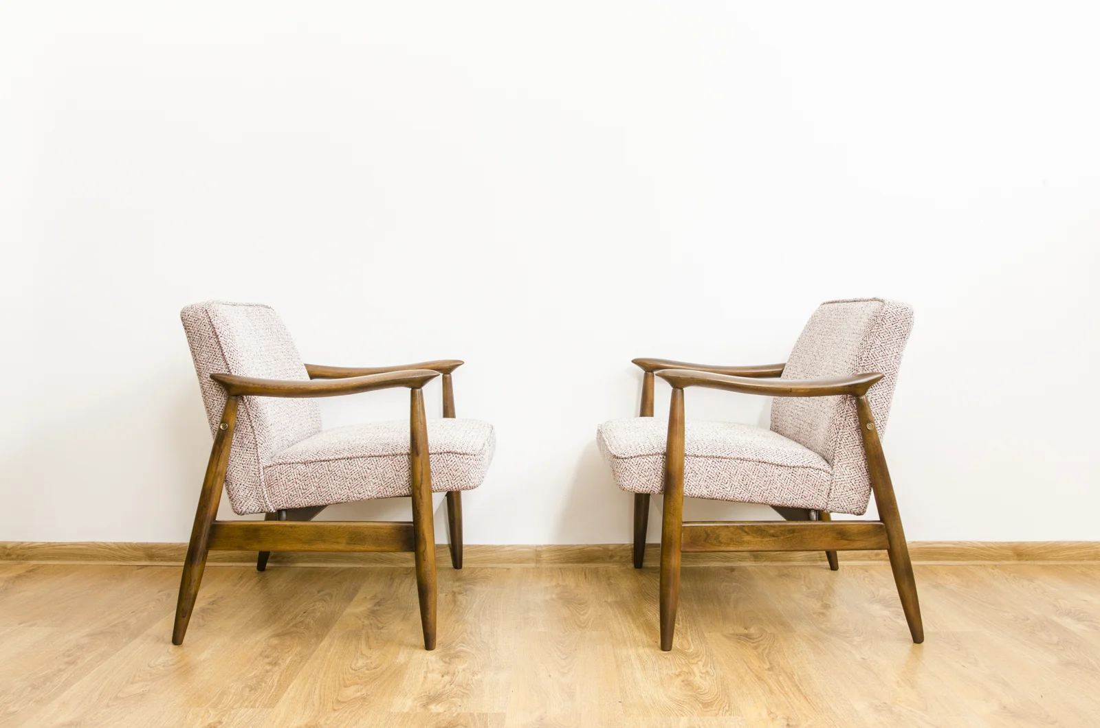 Pair of GFM-87 Armchairs by Juliusz Kędziorek, Gościcińska Fabryka Mebli, Poland, 1960s