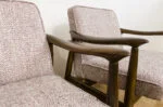 Pair of GFM-87 Armchairs by Juliusz Kędziorek, Gościcińska Fabryka Mebli, Poland, 1960s