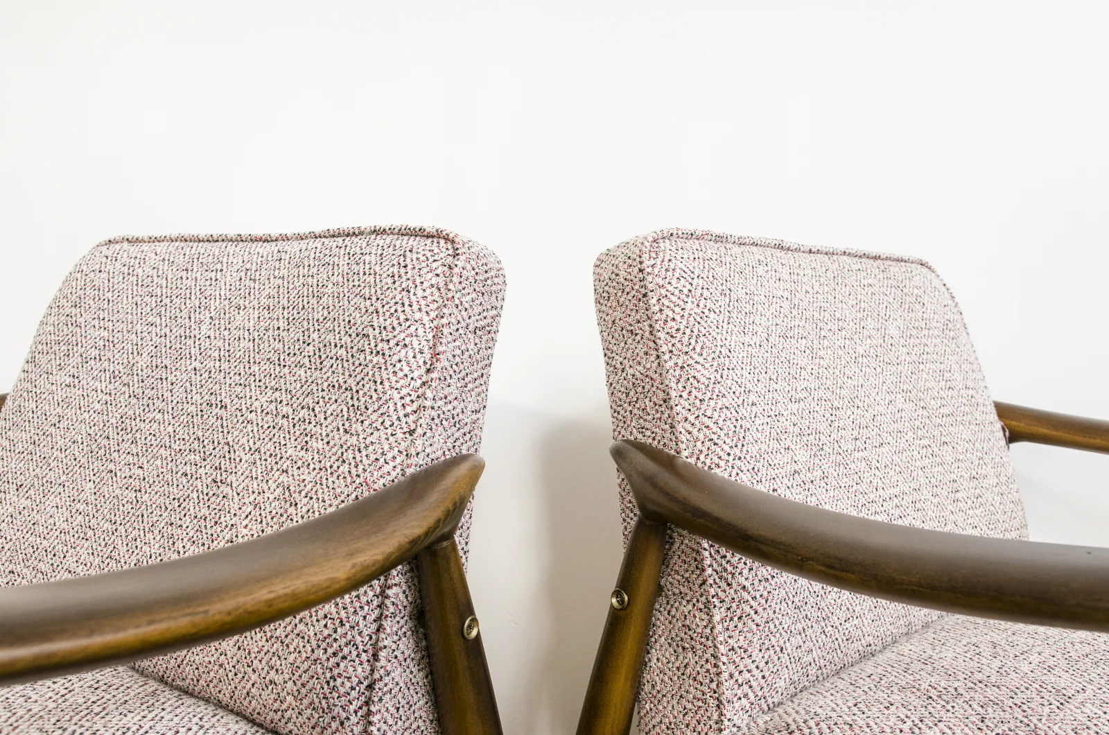 Pair of GFM-87 Armchairs by Juliusz Kędziorek, Gościcińska Fabryka Mebli, Poland, 1960s