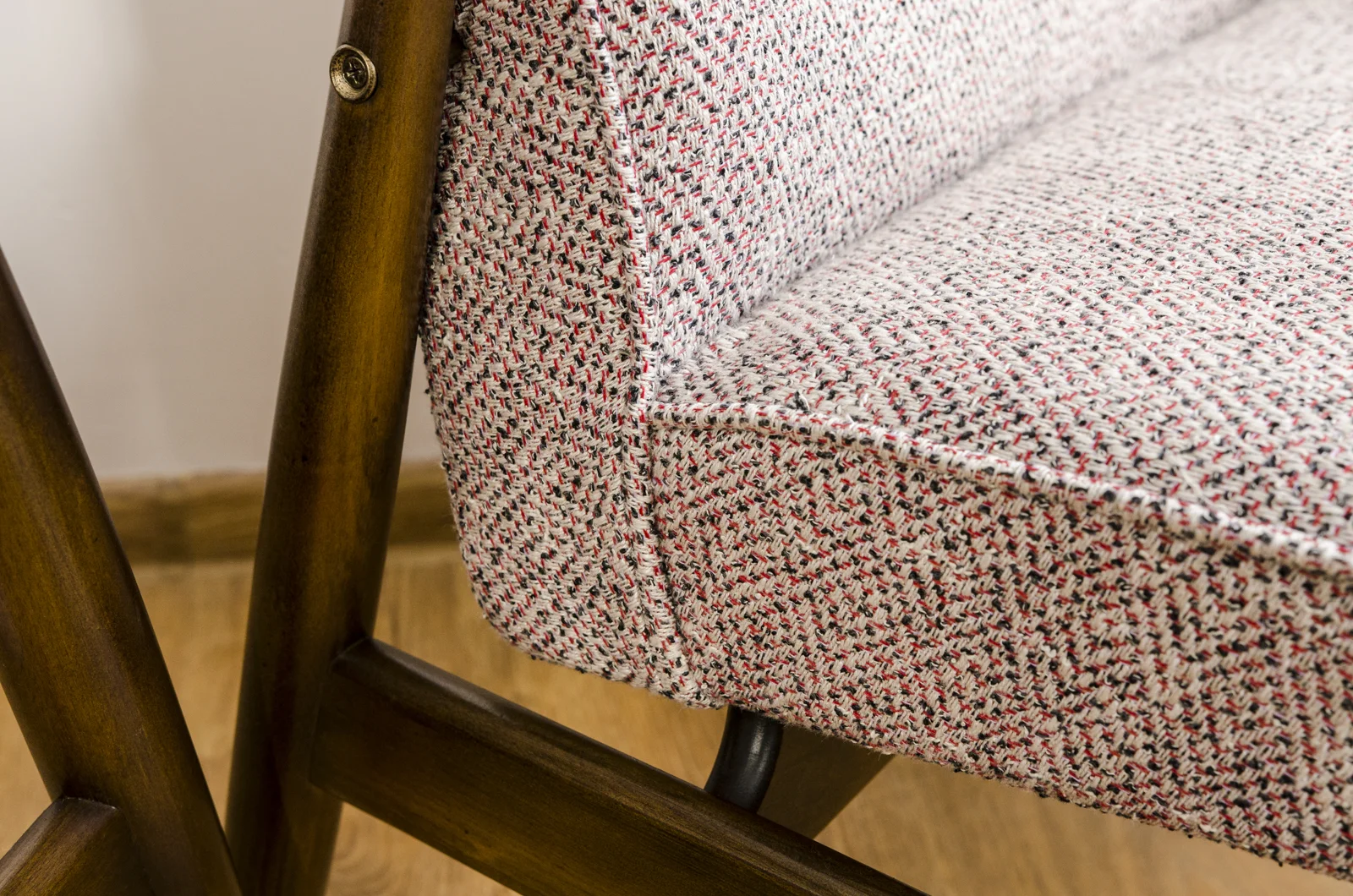 Pair of GFM-87 Armchairs by Juliusz Kędziorek, Gościcińska Fabryka Mebli, Poland, 1960s