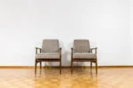 Pair of armchairs, model 300-190, designed by H. Lis, Dolnośląska Fabryka Mebli, Poland, 1970s