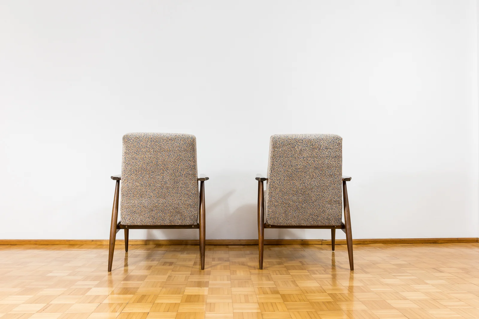 Pair of armchairs, model 300-190, designed by H. Lis, Dolnośląska Fabryka Mebli, Poland, 1970s