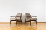 Pair of armchairs, model 300-190, designed by H. Lis, Dolnośląska Fabryka Mebli, Poland, 1970s