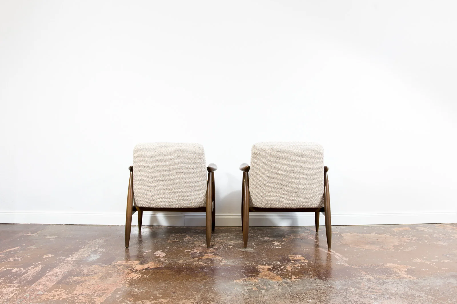 Pair of GFM-87 Armchairs Designed by Juliusz Kędziorek, Gościcińska Fabryka Mebli, Poland, 1960s