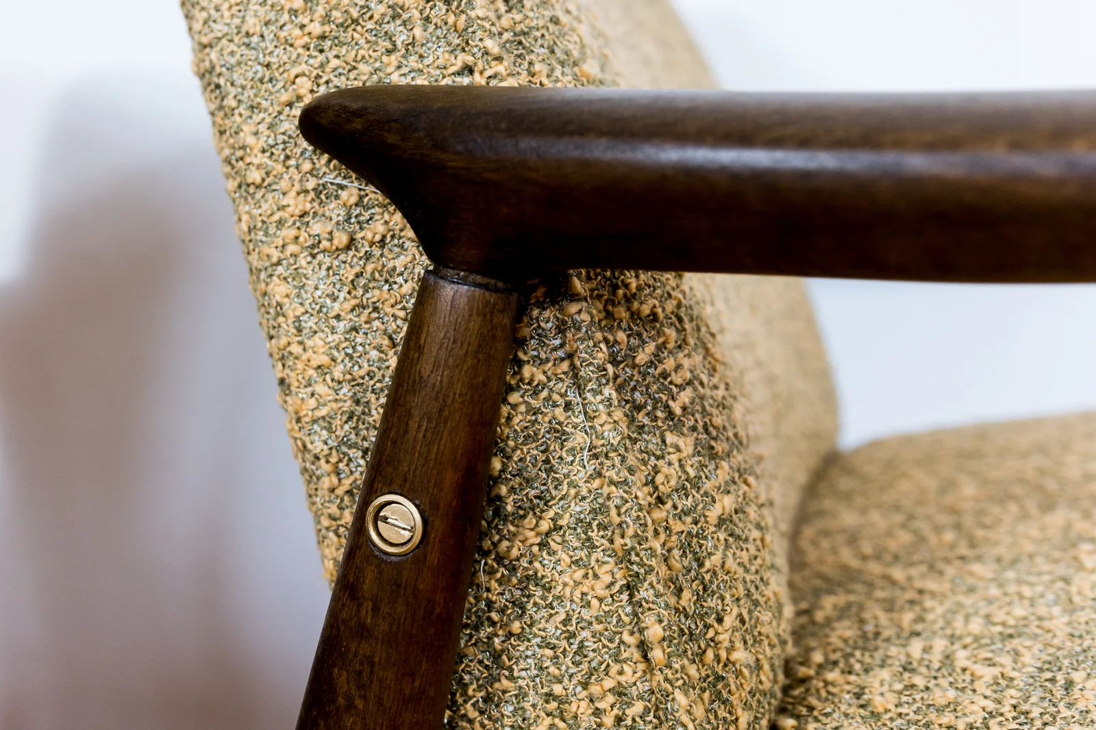 Pair of GFM-87 armchairs, designed by Juliusz Kędziorek, Gościcińska Fabryka Mebli, Poland, 1960s