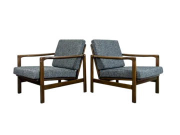 Pair of B7522 armchairs, designed by Zenon Bączyk, Poland, 1960s