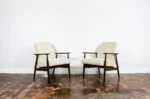 Pair of armchairs, type 300-190, designed by H. Lis, Dolnośląska Fabryka Mebli, Poland, 1970s