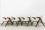 4 “Bunny” Armchairs, Model 300-177, Dolnośląska Fabryka Mebli, Poland, 1970s