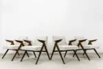 4 “Bunny” Armchairs, Model 300-177, Dolnośląska Fabryka Mebli, Poland, 1970s
