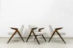 4 “Bunny” Armchairs, Model 300-177, Dolnośląska Fabryka Mebli, Poland, 1970s