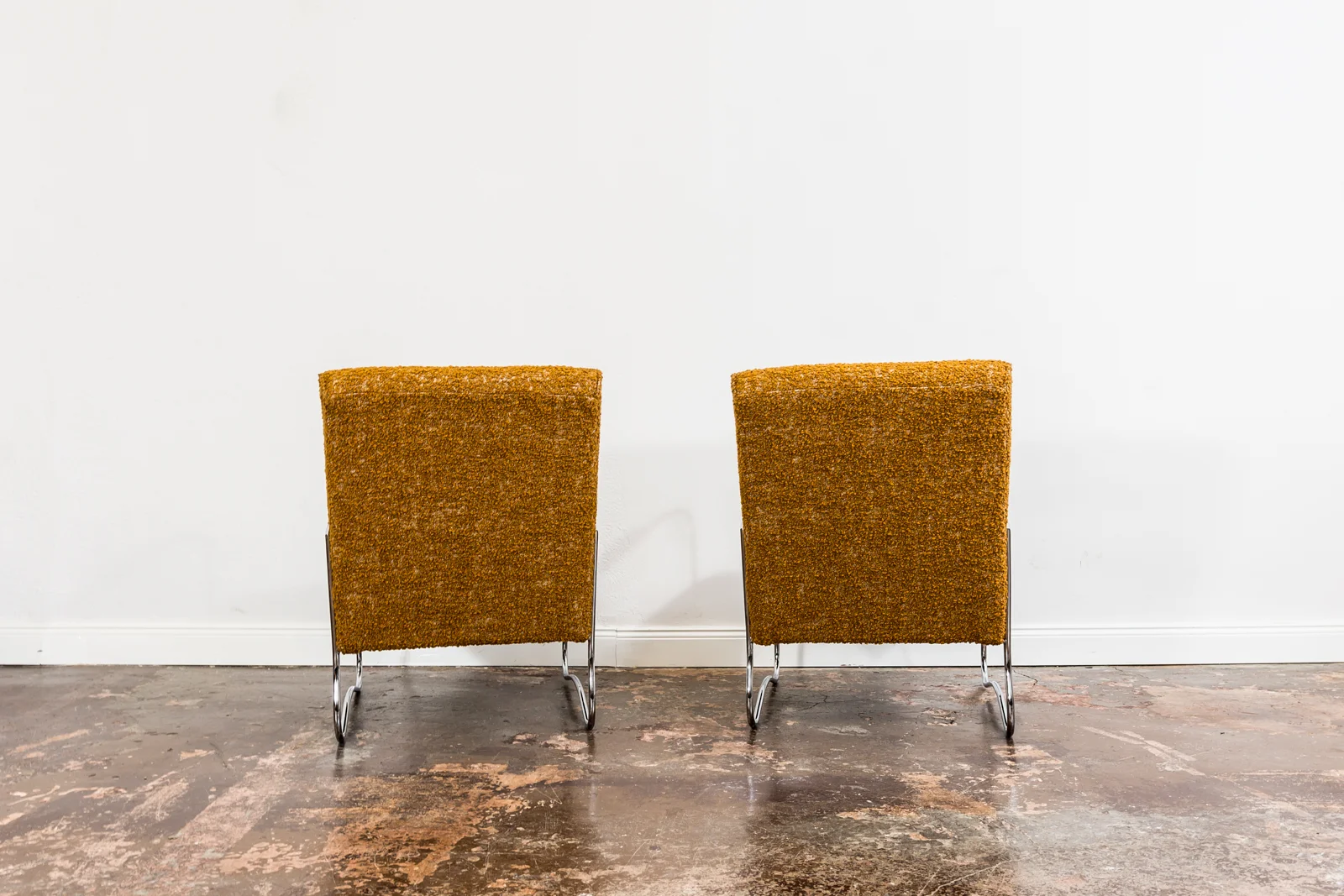 Pair of Bauhaus-Style Armchairs, Fabryka Mebli Wschód, Zadziele, Poland, 1950s