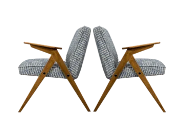 Pair of armchairs "Bunny" type 300-177, Dolnośląska Fabryka Mebli, Poland, 1970s