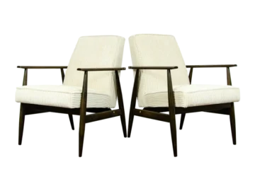 Pair of armchairs, type 300-190, designed by H. Lis, Dolnośląska Fabryka Mebli, Poland, 1970s