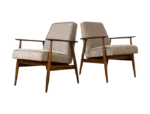 Pair of armchairs, model 300-190, designed by H. Lis, Dolnośląska Fabryka Mebli, Poland, 1970s