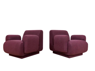 Pair of modular armchairs, designed by Eberhard Geißler, Oelsa, Germany, 1970s