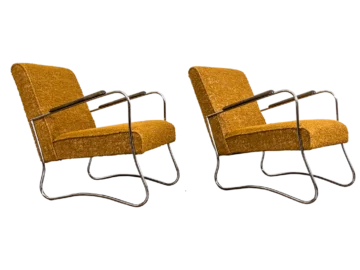 Para Foteli w stylu bauhaus, Fabryka Mebli Wschód, Zadziele, Polska, Lata 50