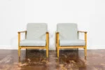 Pair of GFM-142 Armchairs, designed by Edmund Homa, Gościcińska Fabryka Mebli, Poland, 1960s