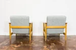 Pair of GFM-142 Armchairs, designed by Edmund Homa, Gościcińska Fabryka Mebli, Poland, 1960s