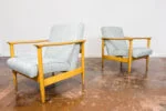 Pair of GFM-142 Armchairs, designed by Edmund Homa, Gościcińska Fabryka Mebli, Poland, 1960s