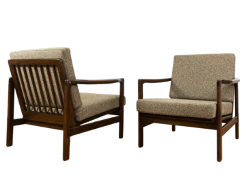 Pair of B7522 armchairs, designed by Zenon Bączyk, Poland, 1960s