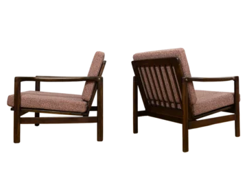 Pair of B7522 armchairs, designed by Zenon Bączyk, Poland, 1960s