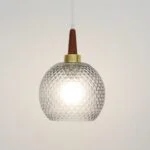 Glass lamp, Denmark, 1960s