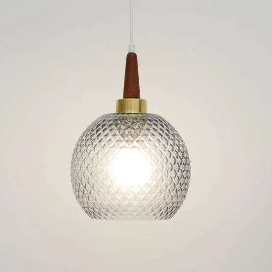 Glass lamp, Denmark, 1960s