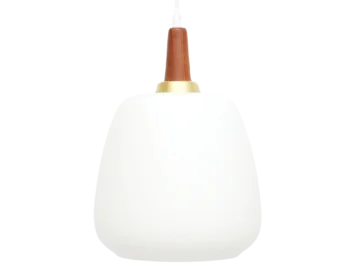 Szklana lampa, Dania, lata 60