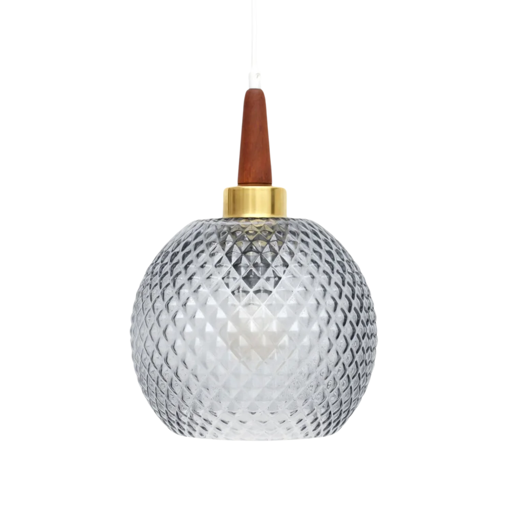Lampy szklane wiszące vintage