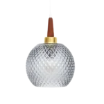 Glass lamp, Denmark, 1960s