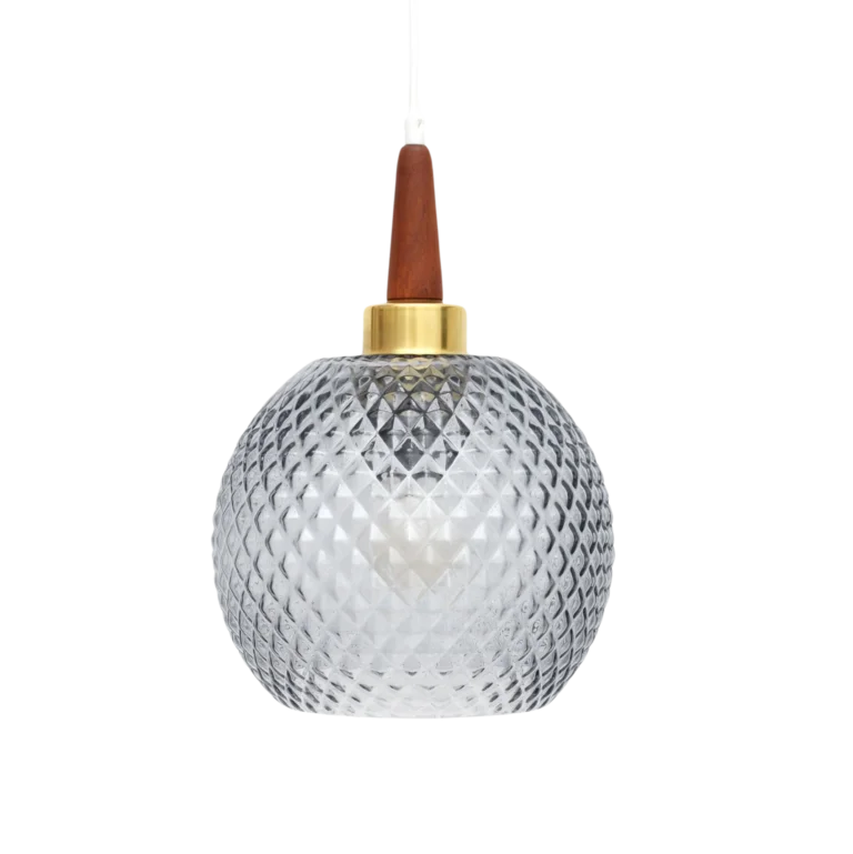 Lampy szklane wiszące vintage