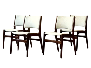 Set of 4 chairs, designed by Erik Buch, Denmark, 1950s/60s