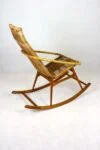 Rattan Rocking Chair, Czechoslovakia, 1960s