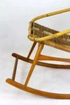 Rattan Rocking Chair, Czechoslovakia, 1960s