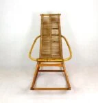 Rattan Rocking Chair, Czechoslovakia, 1960s