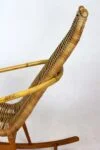 Rattan Rocking Chair, Czechoslovakia, 1960s