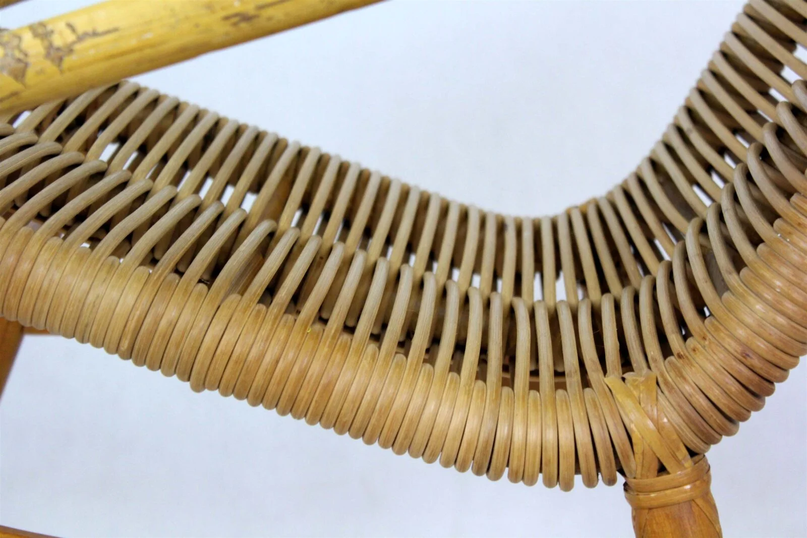 Rattan Rocking Chair, Czechoslovakia, 1960s