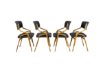 Set of 4 chairs, designed by Ludvik Volak, Holesov, Czechoslovakia, 1970s
