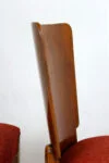 Set of 4 H-214 chairs, designed by J. Halabala, UP Závody, 1950s